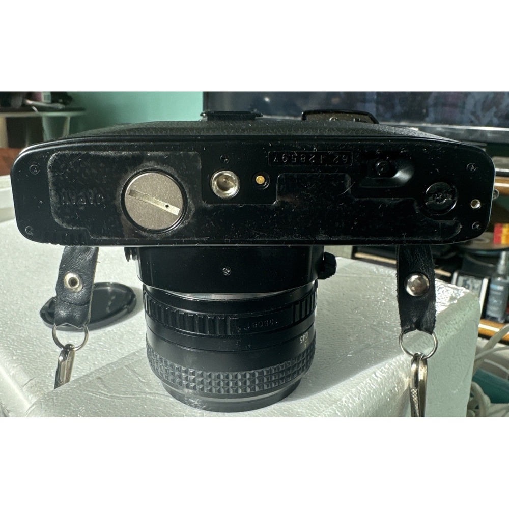 Sears KS-2 35mm Film SLR Camera w/ Sears 50mm f1.7 35mm 28mm Lens Flash Bag EUC - Picture 7 of 16